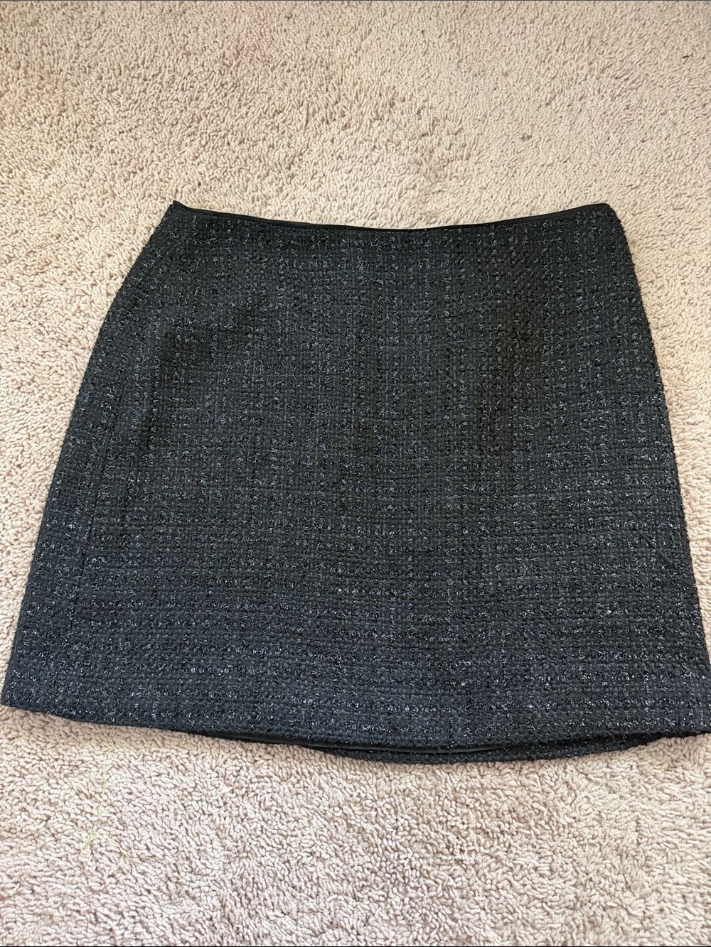 New CeCe Black boucle Mini Skirt 12